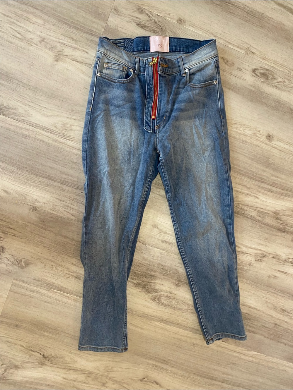 REVICE Denim Heart patch jeans- NWOT ❤️ - Picture 8 of 15